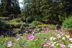 12 The Cascades Of Time Gardens Across The Bow River Bridge From Banff In Summer.jpg